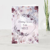 誕生日は私の姪のカードを願う カード (正面)