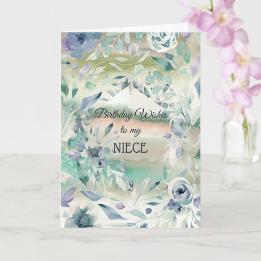 誕生日は私の姪のカードを願う カード (蘭)