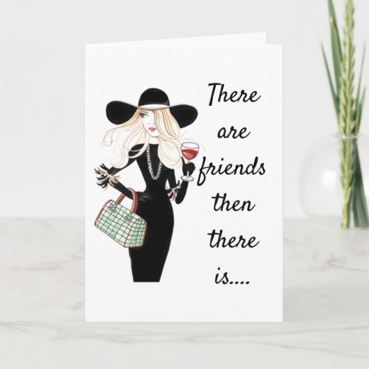 誕生日は私の最高の今までの友人カードに願う カード (正面)