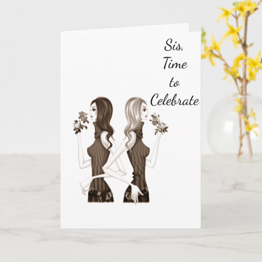 誕生日は私の****妹**** カード (黄色い花)