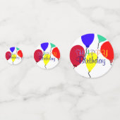 誕生日は紙吹雪を風船のようにふくらませます コンフェッティ (裏面)