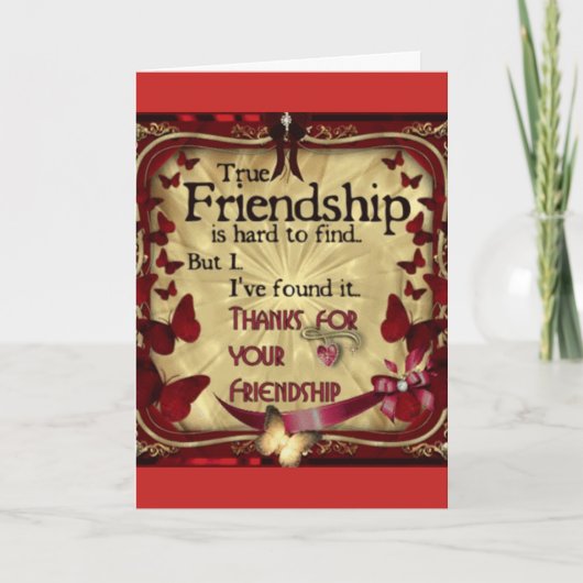 誕生日は素晴らしい友人を願う カード (正面)