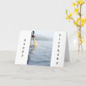 誕生日は素晴らし湖のカードと同じだ カード (黄色い花)