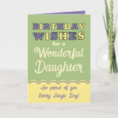 誕生日は紫の緑を願う カード (正面)