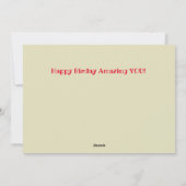 誕生日は自慢したいものだ シーズンカード (裏面)