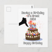 誕生日は良い言い訳になる ポストカード (正面/裏面)