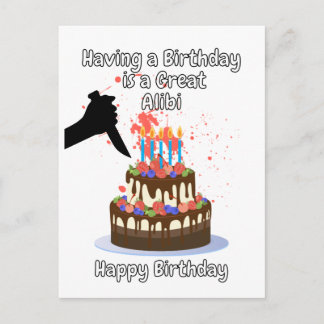 誕生日は良い言い訳になる ポストカード
