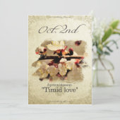 誕生日は花10月2日"杏子"のに開花します カード (スタンド正面)