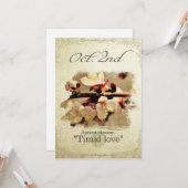 誕生日は花10月2日"杏子"のに開花します カード (正面/裏面インサイチュ)