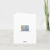 誕生日は魚を願う！バースデー ノートカード (裏面)