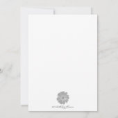 誕生日は9月11日のに"ムクゲ開花します カード (裏面)