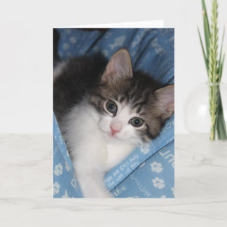 誕生日は"のどを鳴らす音を望みます--fectの誕生日" カード