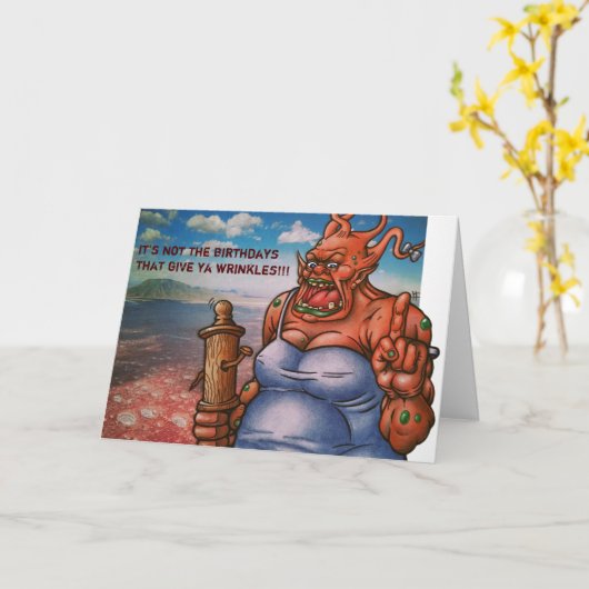 誕生日は… カード (黄色い花)