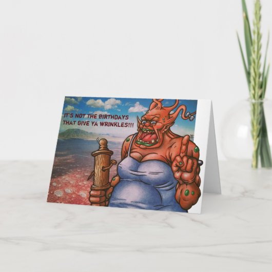 誕生日は… カード (正面)