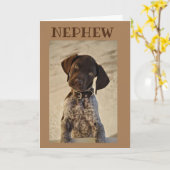 誕生日は**甥**カードに希望 カード (黄色い花)