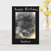 誕生日は**甥** カード (黄色い花)