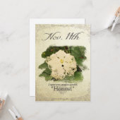 誕生日はNov.11th "日本のなヘビのひょうたん"で開花します カード (正面/裏面インサイチュ)