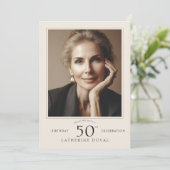 誕生日への招待(写真あり) 招待状 (スタンド正面)