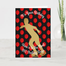 誕生日への次の365スケートで滑る日 カード