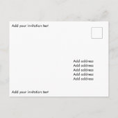 誕生日への熱狂的な恋人への招待 インビテーションポストカード (裏面)