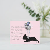 誕生日への熱狂的な恋人への招待 インビテーションポストカード (スタンド正面)