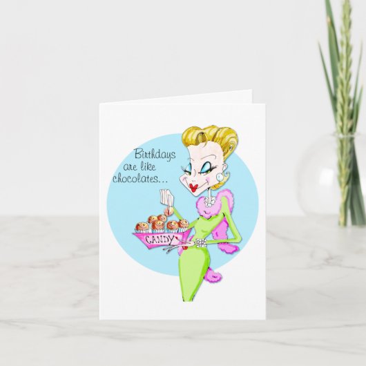 誕生日またはチョコレート及びバースデー・カード カード (正面)