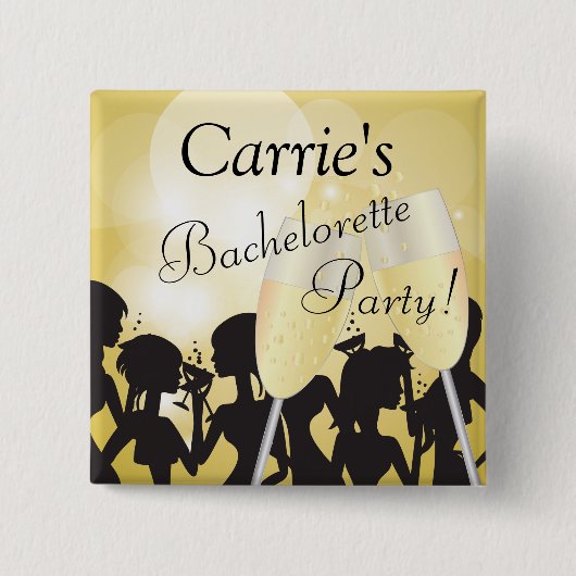 誕生日またはバチェロレッテディーバガールズナイトアウト 缶バッジ (正面)