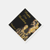 誕生日またはバチェロレッテディーバプリンセスガール スタンダードカクテルナプキン (角)