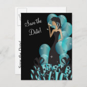 誕生日またはバチェロレッテディーバプリンセスガール 案内ポストカード (正面/裏面)