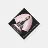 誕生日またはバチェロレッテナプキン スタンダードカクテルナプキン (角)