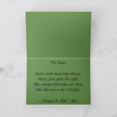 誕生日または懇親会カード:ビクトリアン内部の詩 カード (内部)