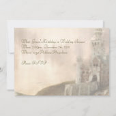 誕生日または結婚前のお祝いのファンタジー招待状 招待状 (裏面)