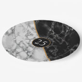 誕生日または記念日の紙プレートの例 ペーパープレート (アングル)