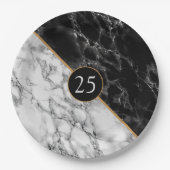 誕生日または記念日の紙プレートの例 ペーパープレート (正面)