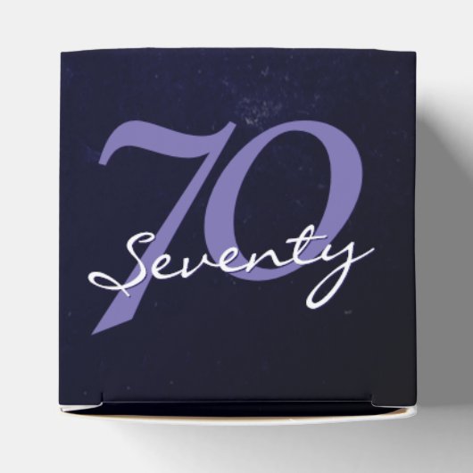 誕生日または記念日 |編集可能グランジ紫 フェイバーボックス (上部)