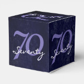 誕生日または記念日 |編集可能グランジ紫 フェイバーボックス (裏面サイド)