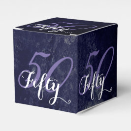 誕生日または記念日 |編集可能グランジ紫 フェイバーボックス