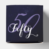 誕生日または記念日 |編集可能グランジ紫 フェイバーボックス (上部)