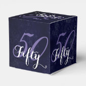 誕生日または記念日 |編集可能グランジ紫 フェイバーボックス (裏面サイド)