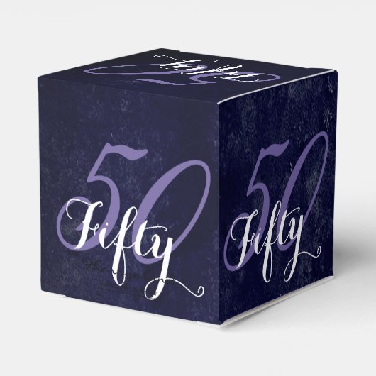 誕生日または記念日 |編集可能グランジ紫 フェイバーボックス (裏面サイド)