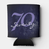 誕生日または記念日 |編集可能グランジ紫 缶クーラー (裏面)