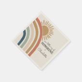 誕生日または赤ちゃんシャワーのためのbohoサンシャインナプキン スタンダードカクテルナプキン (角)