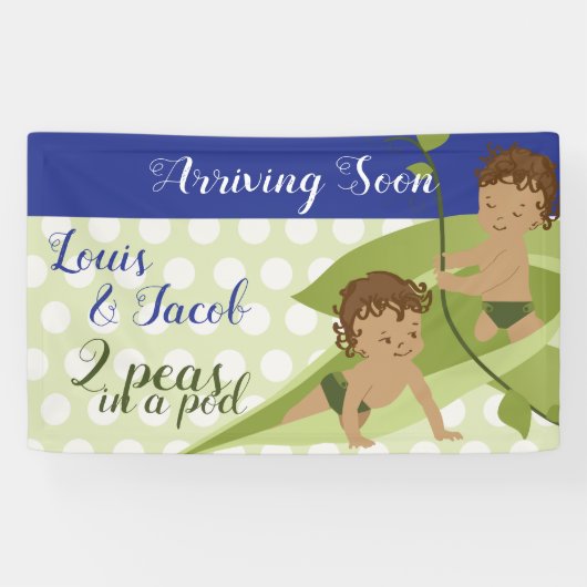 誕生日または赤ちゃんシャワーのバナー 横断幕 (横)