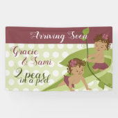 誕生日または赤ちゃんシャワーのバナー 横断幕 (横)