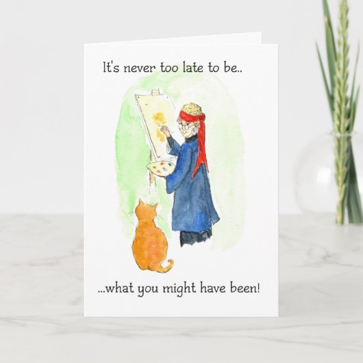 誕生日または退職カード カード (正面)