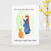 誕生日または退職カード カード (黄色い花)