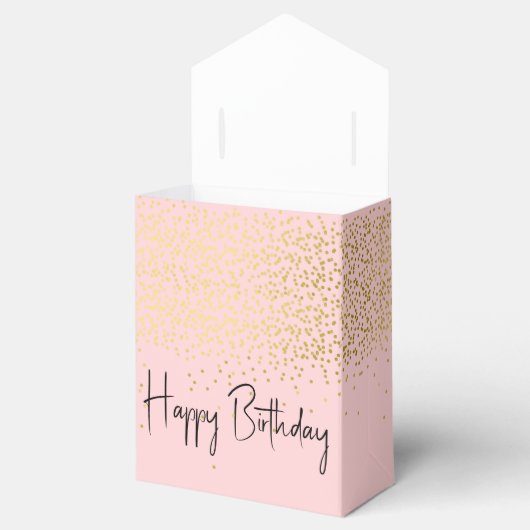 誕生日まつげ金ゴールドグリッター フェイバーボックス (オープン)