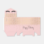 誕生日まつげ金ゴールドグリッター フェイバーボックス (折り畳みなし)