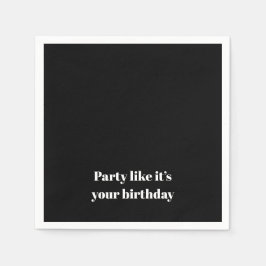 "誕生日みたいにパーティしよう" 誕生日パーティ スタンダードカクテルナプキン