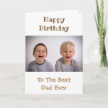 誕生日もっとも偉大最高のパパEver Kids写真 カード<br><div class="desc">今年のパパの誕生日与えには子供のカスタム可愛いカード！自分の写真と子供の名前でパーソナライズ。</div>